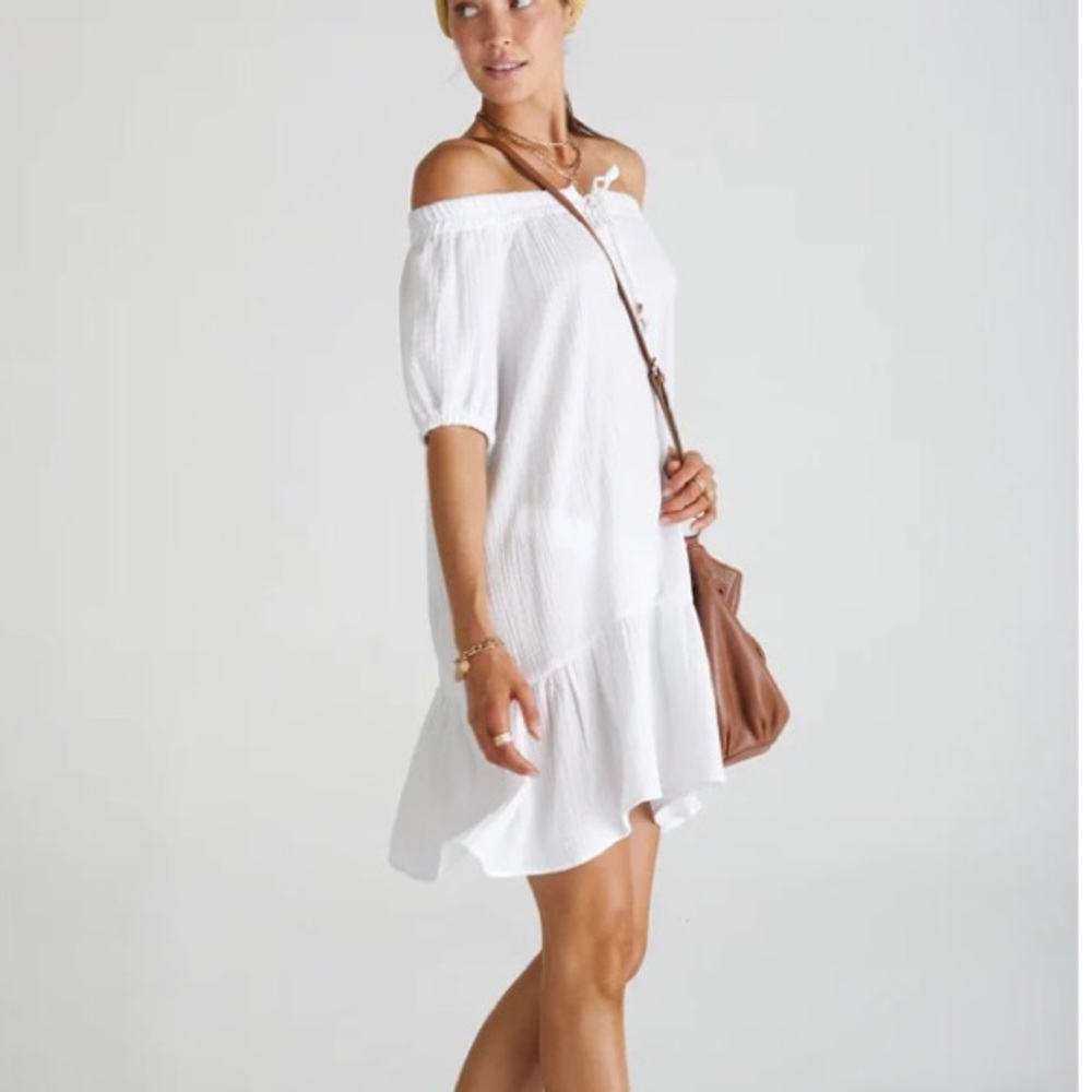 Aqua Blu Off Shoulder Dress